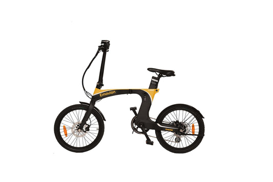 Lifty - leichtestes, faltbares Carbon E-Bike gelb
