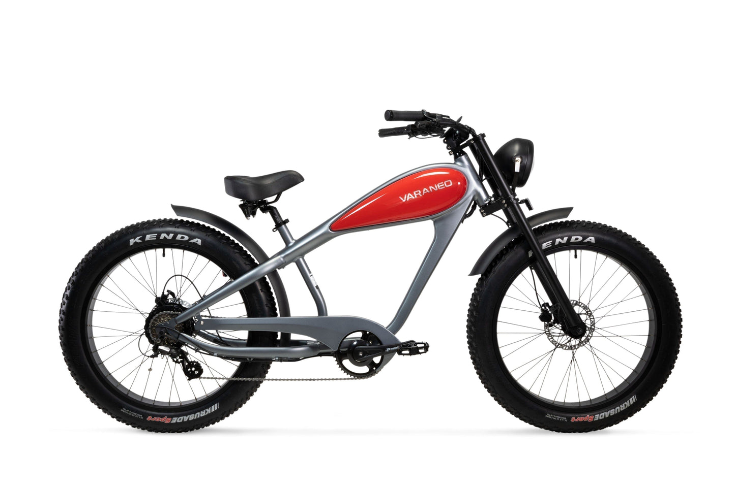 E-Bike im Motorrad-Look rot