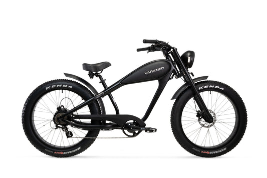 Cafe racer e-bike black